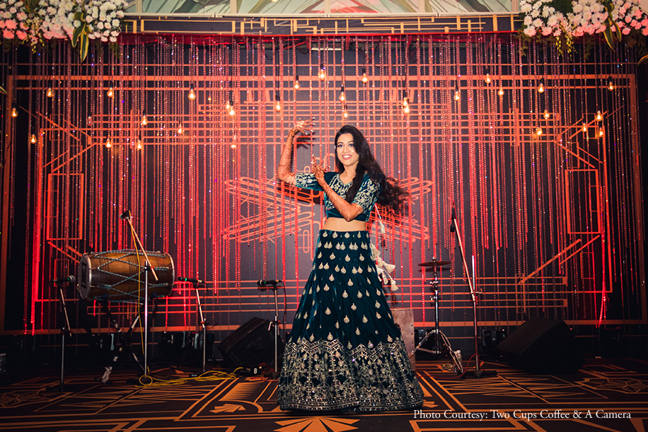 A 'Cherry Blossom' themed reception was a highlight of this elegant wedding in Mumbai A 'Cherry Blossom' themed reception was a highlight of this elegant wedding in Mumbai