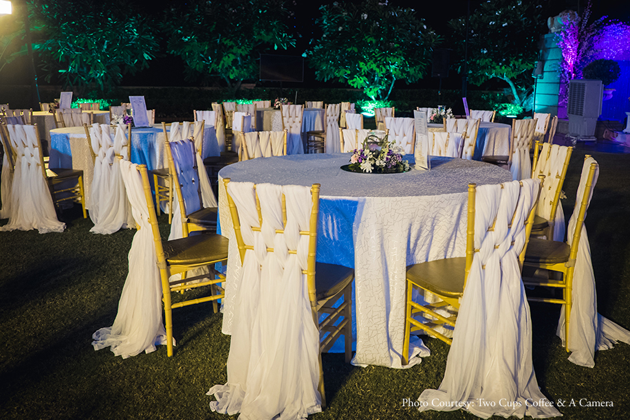 A 'Cherry Blossom' themed reception was a highlight of this elegant wedding in Mumbai A 'Cherry Blossom' themed reception was a highlight of this elegant wedding in Mumbai