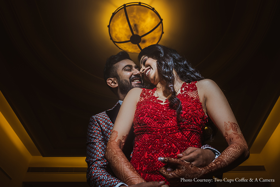 A 'Cherry Blossom' themed reception was a highlight of this elegant wedding in Mumbai A 'Cherry Blossom' themed reception was a highlight of this elegant wedding in Mumbai