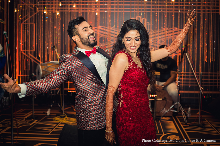 A 'Cherry Blossom' themed reception was a highlight of this elegant wedding in Mumbai A 'Cherry Blossom' themed reception was a highlight of this elegant wedding in Mumbai