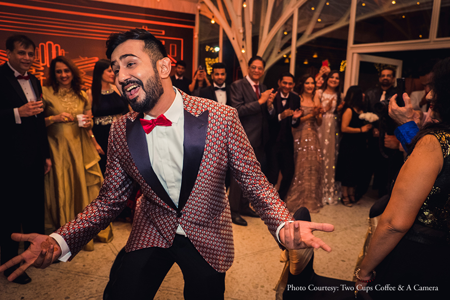 A 'Cherry Blossom' themed reception was a highlight of this elegant wedding in Mumbai A 'Cherry Blossom' themed reception was a highlight of this elegant wedding in Mumbai