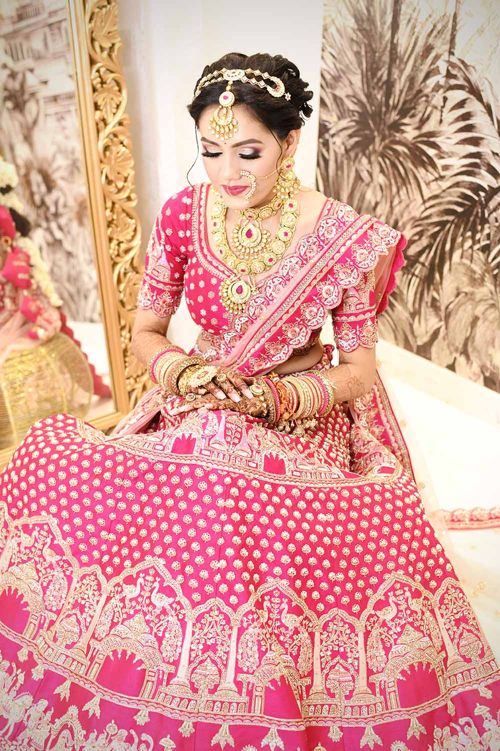 Lehenga Makeup And Hairstyle Archives  Social Ornament
