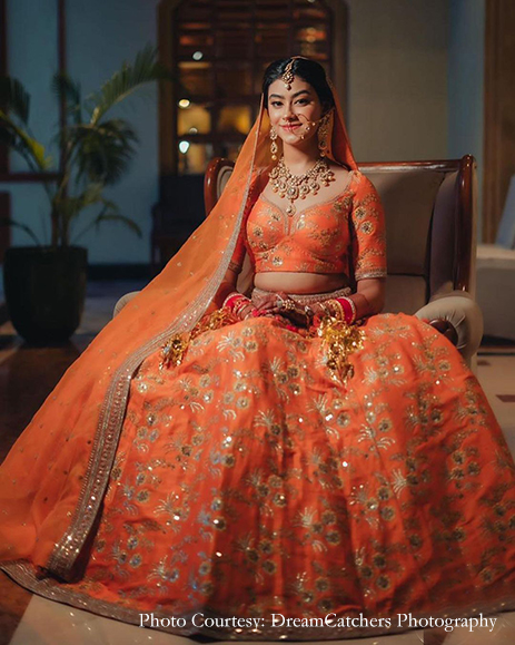 Orange Lehenga