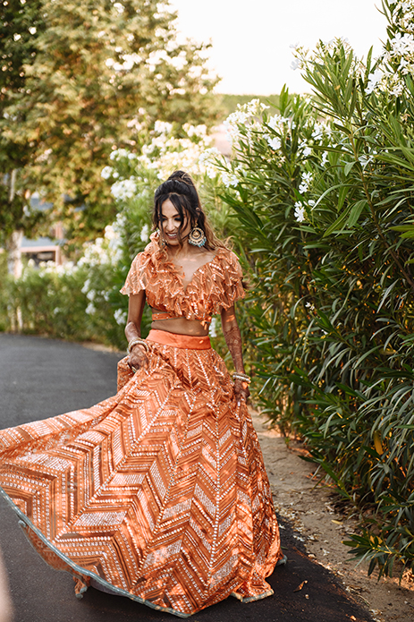 Orange Lehenga