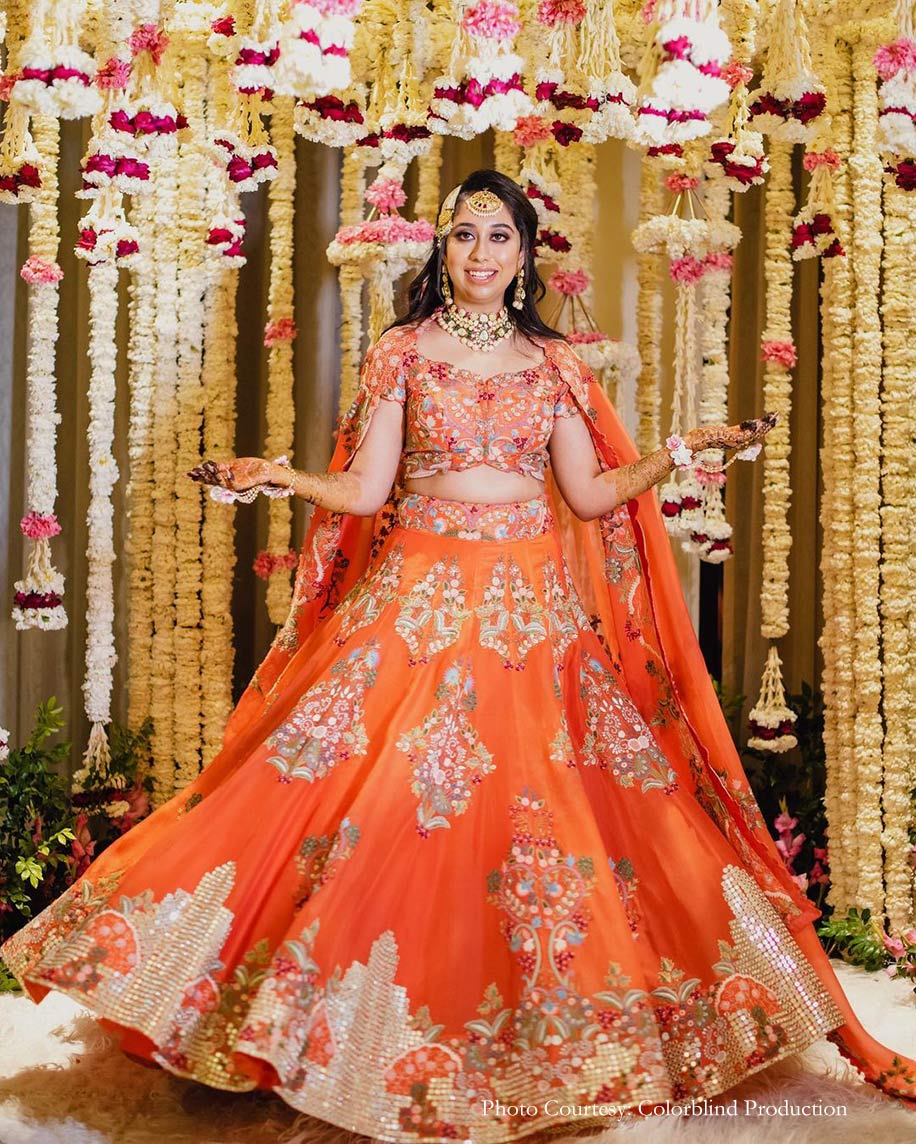 Orange Lehenga