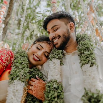 This couple’s unconventional wedding mandap under a tree with its floral decor is inspiration galore!