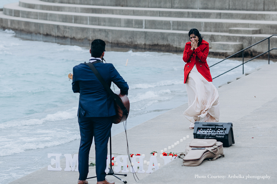 A Dreamy Wedding Proposal Near The Chicago Skyline Walk - The Best Birthday Gift This Girl Ever Imagined!