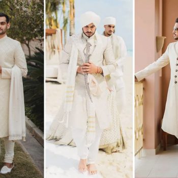Real Grooms who picked neutral outfits for their Indian wedding