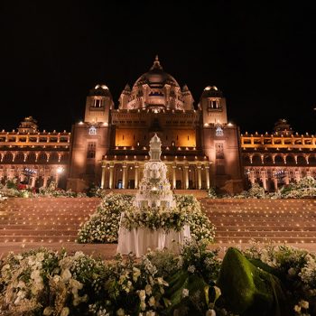 Witness the glory of India’s first ever wedding drone show at Umaid Bhawan Palace!