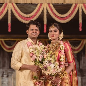 This couple’s Mahabalipuram Shore Temple-inspired wedding was a stunner!