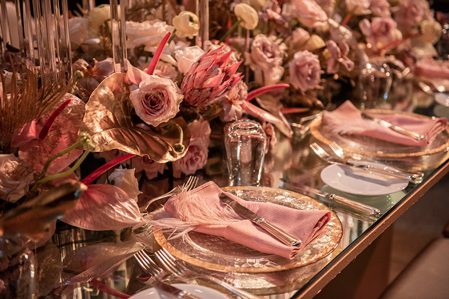 Rose and Golden decor - Fête Events