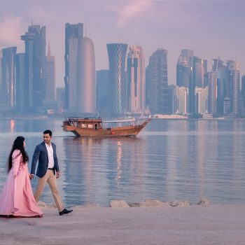 Sunkissed and serene, this couple’s pre-wedding photoshoot in Qatar will have you reaching for your passports!