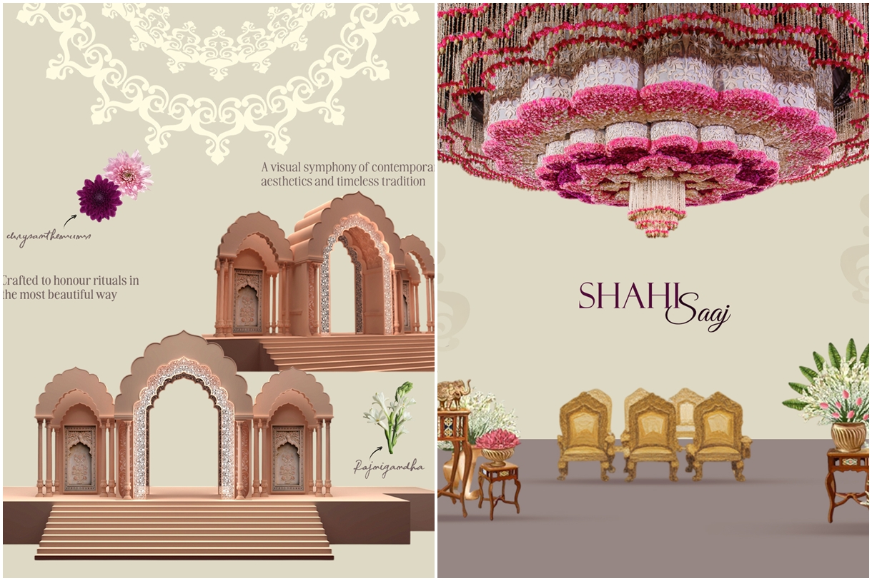 A traditional wedding Vidhi, blended with contemporary elegance