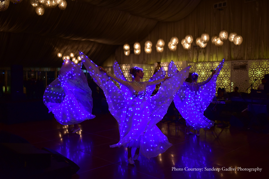 Aneri and Kashyap's boho mehndi unfolded with a swirl of colors at Emerald Kempinski, Dubai