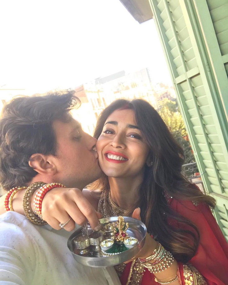 Shriya Saran and Andrei Koscheev