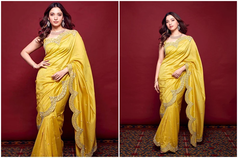 Celebrities are making saris the star of this festive season!