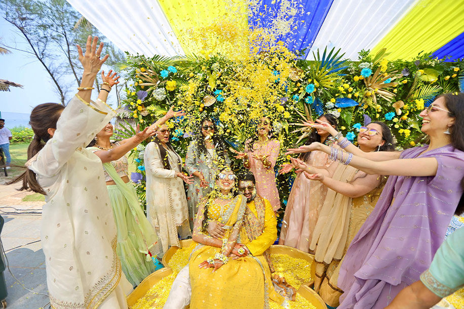 This vibrant Goa wedding was a celebration of all things ‘Sun, Sand, & Sea’!