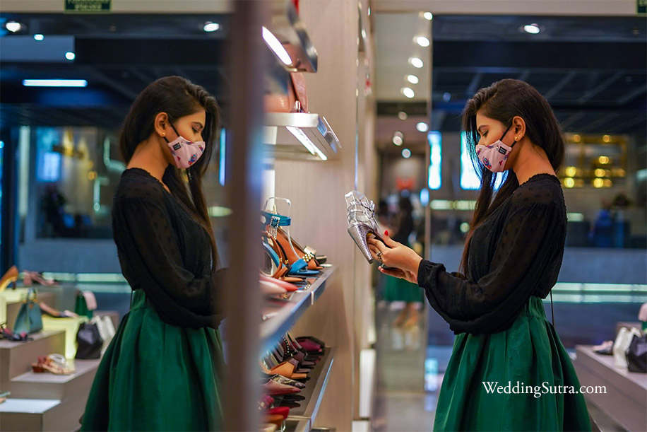 charles and keith bridal shoe shopping at Phoenix Marketcity Mumbai