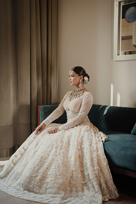 This Qatar-based couple’s Delhi wedding saw a confluence of enchanting moments and tender traditions