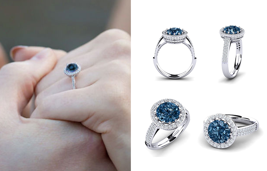 Gemstones and Colored Diamonds - Engagement Rings