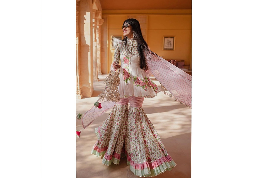 Real brides indo-western outfits