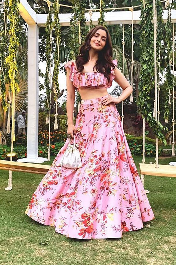 Alia Bhatt in Floral printed skirt