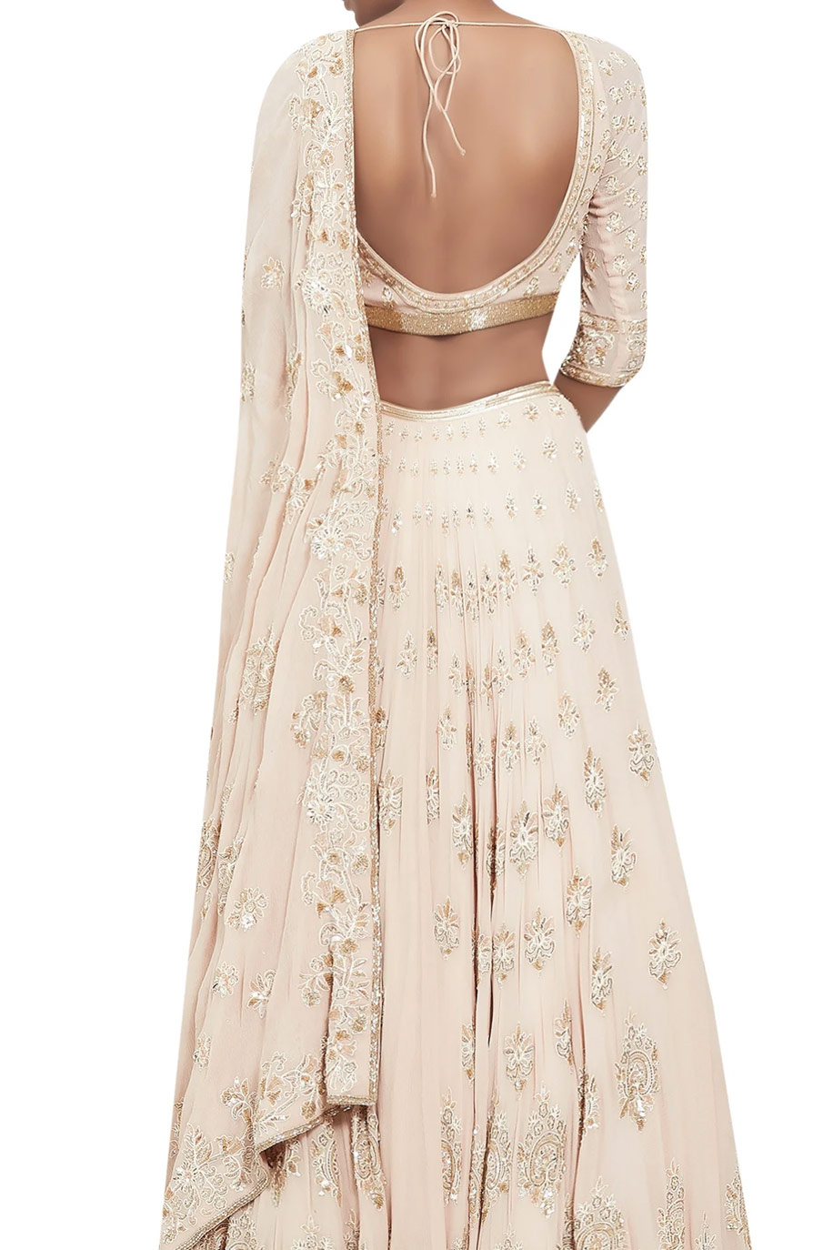 Chikankari embroidered Lehenga by Nakul Sen