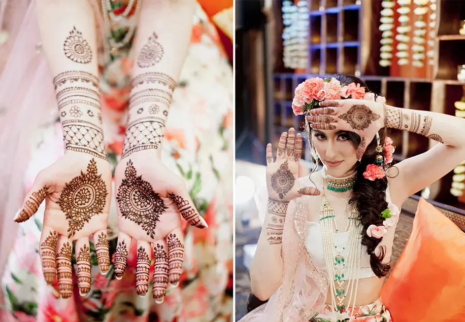 Mehndi design for minimalist bride