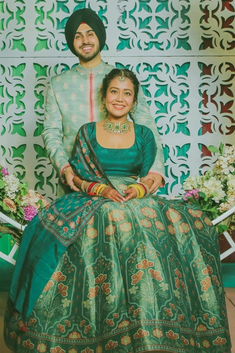 Traditional Green Color Indian Lehenga Choli Bridal Wear - Etsy Australia