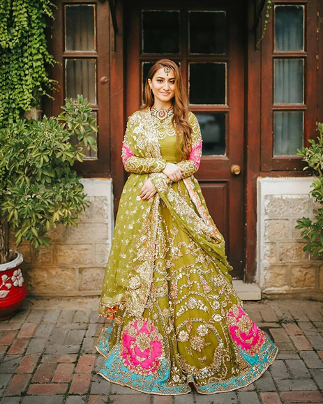 Green Bridal Lehengas