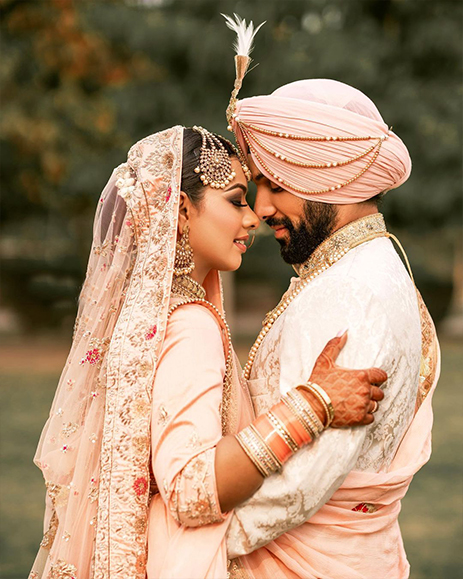 Sikh Wedding Coordinated Couple Looks