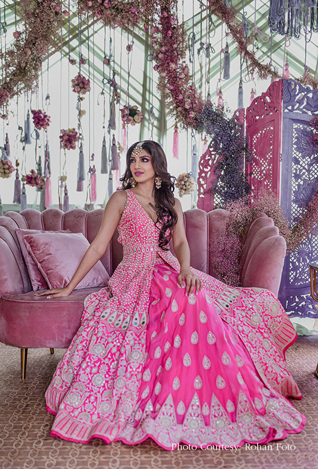 Pink Outfit for Mehndi