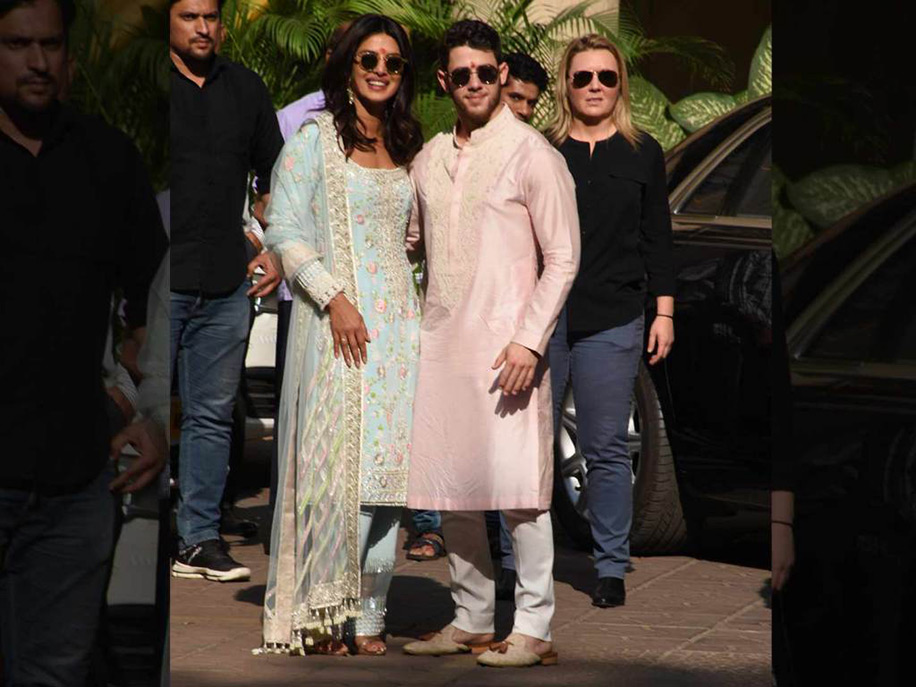 Priyanka Chopra and Nick Jonas at Pre-wedding Ritual