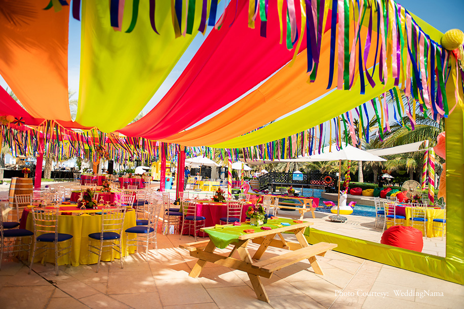 Mexican Fiesta celebration with colorful floral decor