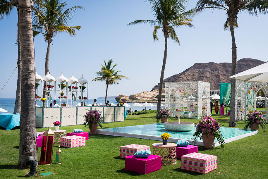 Anusha and Dhrumil, Shangri-La Barr Al Jissah Resort and Spa, Oman