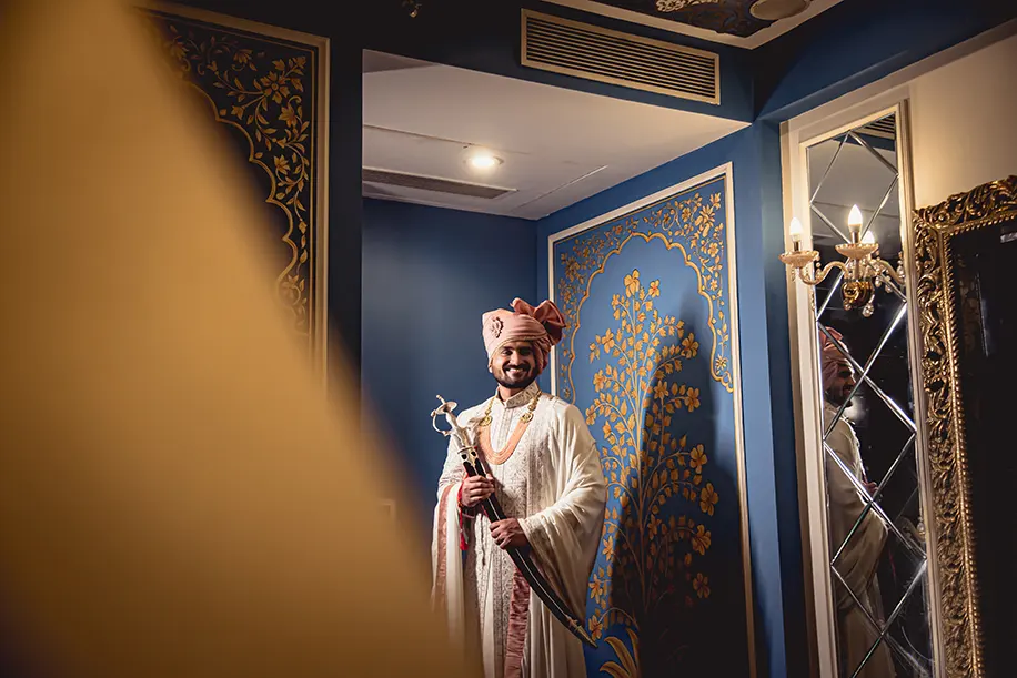 Groom's sherwani by Kunal Rawal