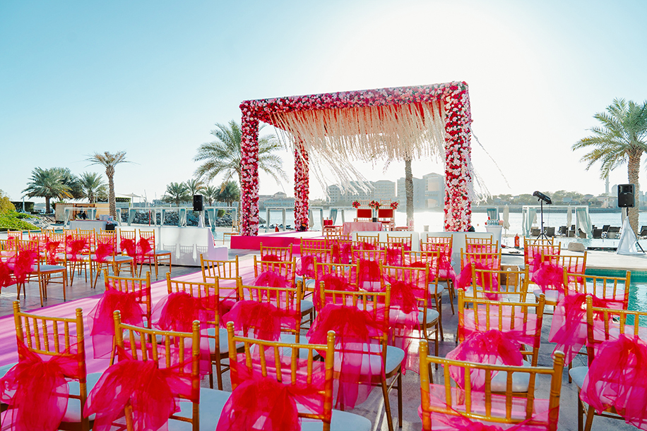 Pink floral mundap decor Pink floral mundap decor