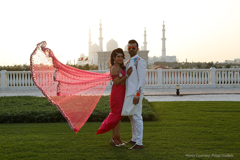 Pooji and Dhiraj, The Ritz Carlton Hotel Abu Dhabi, Grand Canal