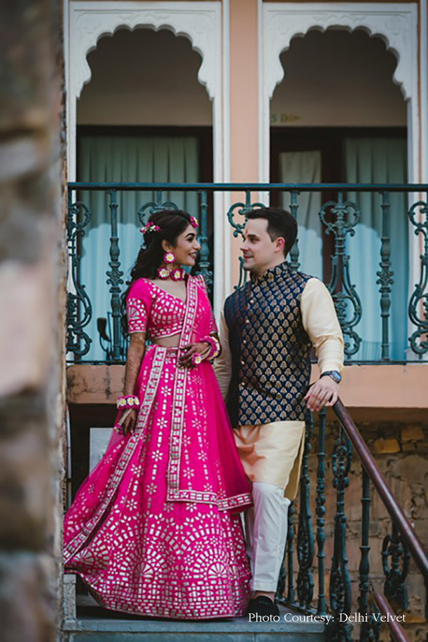 Sadhna and Michael, Hotel Fateh Garh, Udaipur