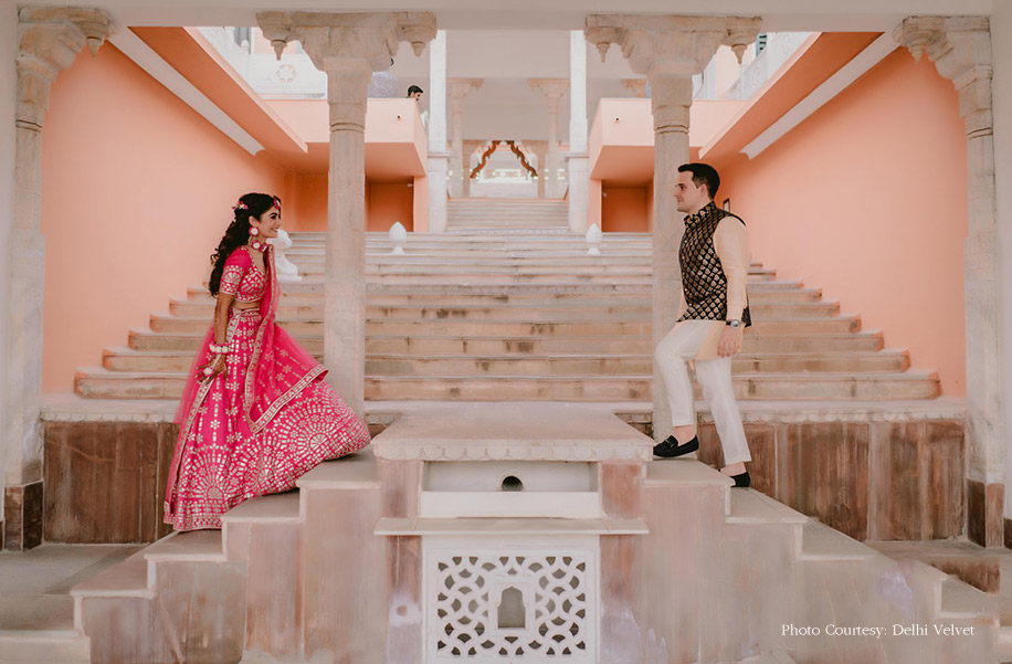 Sadhna and Michael, Hotel Fateh Garh, Udaipur