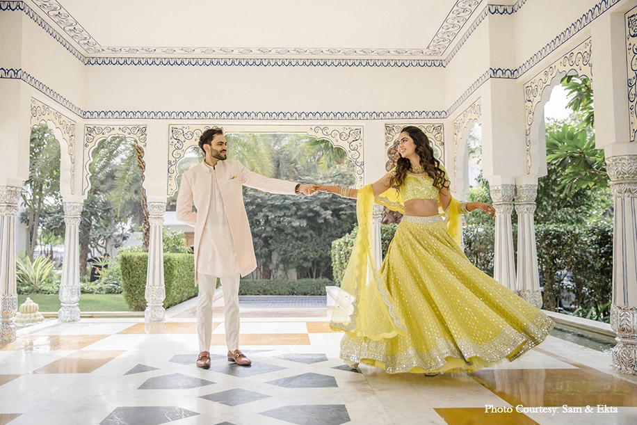 Sanjana Ahuja and Varun Dave, The Leela Palace Jaipur
