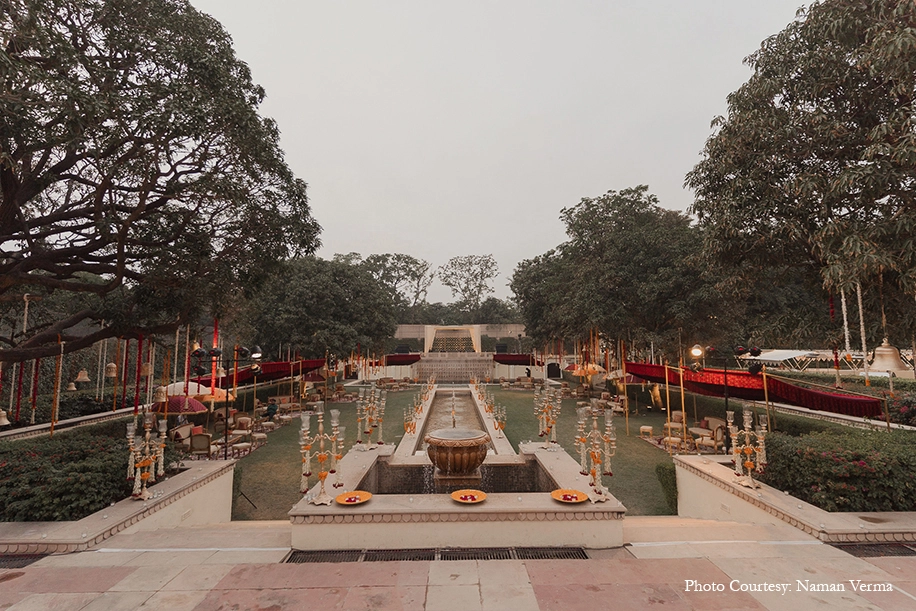 Saudamini and Rushabh Shah, Rambagh Palace, Jaipur