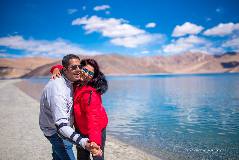 Shachi and Rikhil, The Hermitage at Pangong, Ladakh