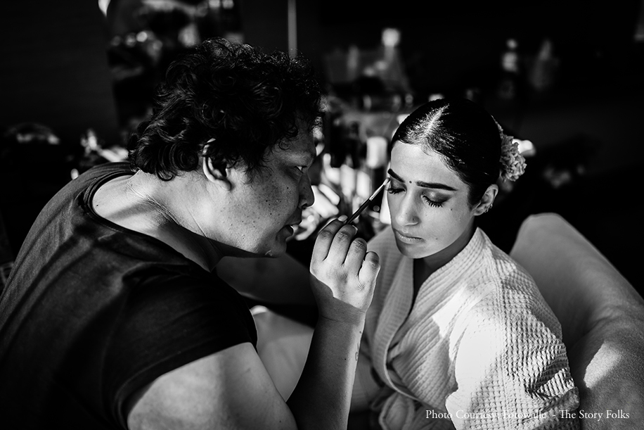 Bride getting ready Bride getting ready