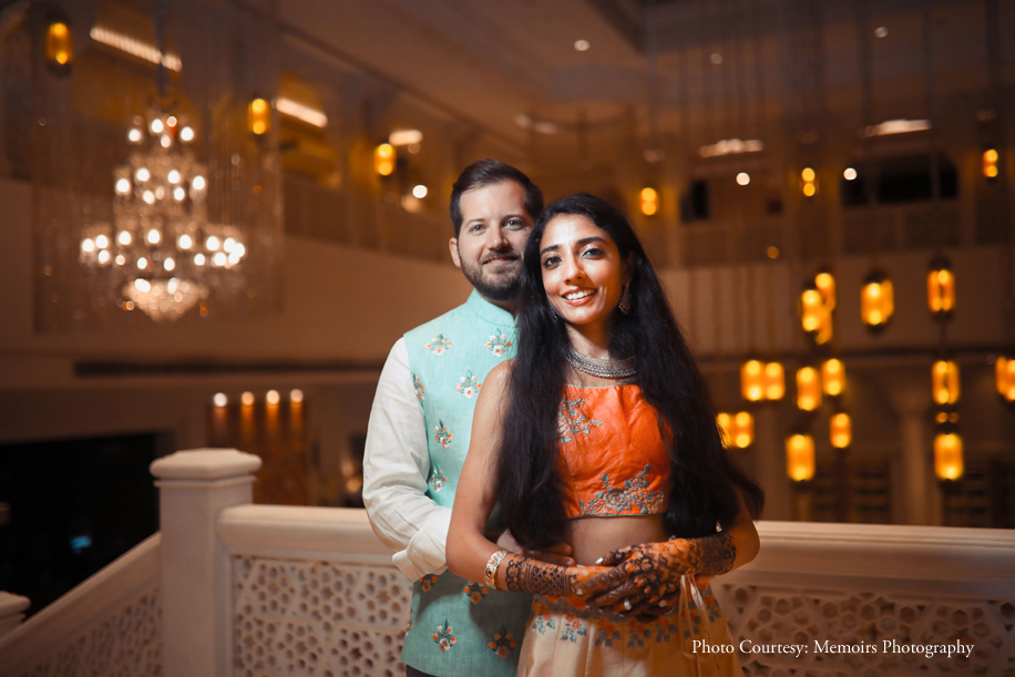 Supriya and Kyle, ITC Rajputana, A Luxury Collection Hotel, Jaipur, Rajasthan