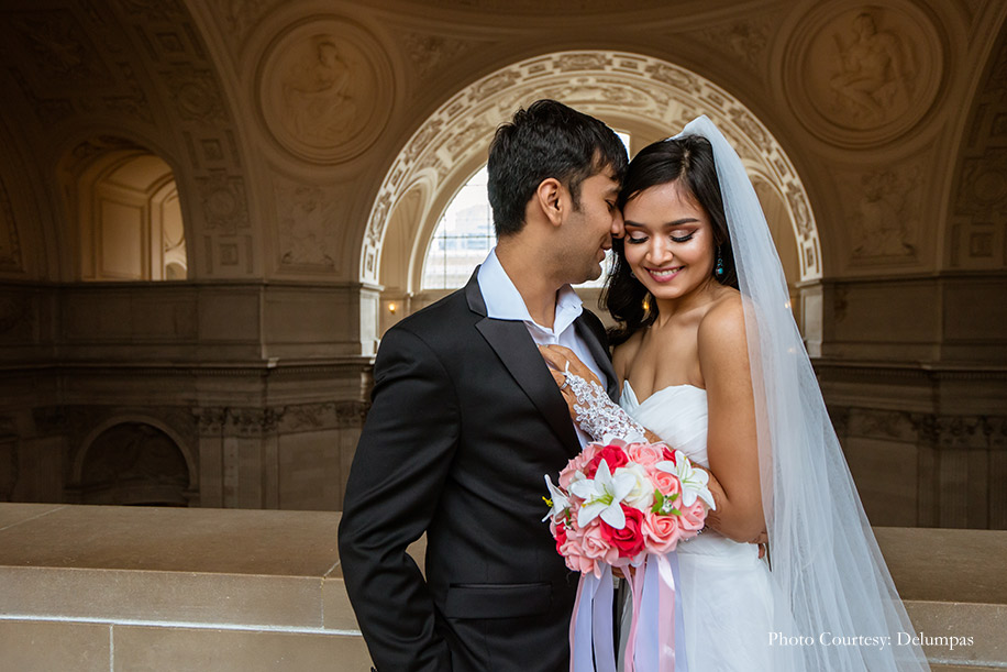 Ankita and Raj, San Francisco City Hall, US