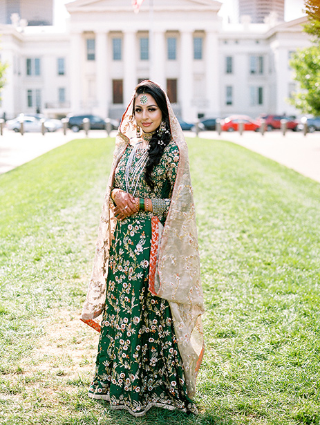 Green Mehndi outfit