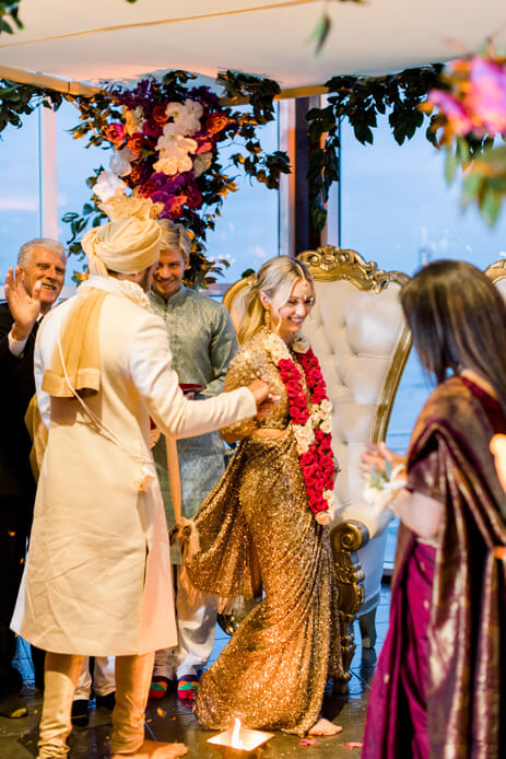 Megan and Rohit, Chelsea Piers Lighthouse, New York, Wedding and Reception