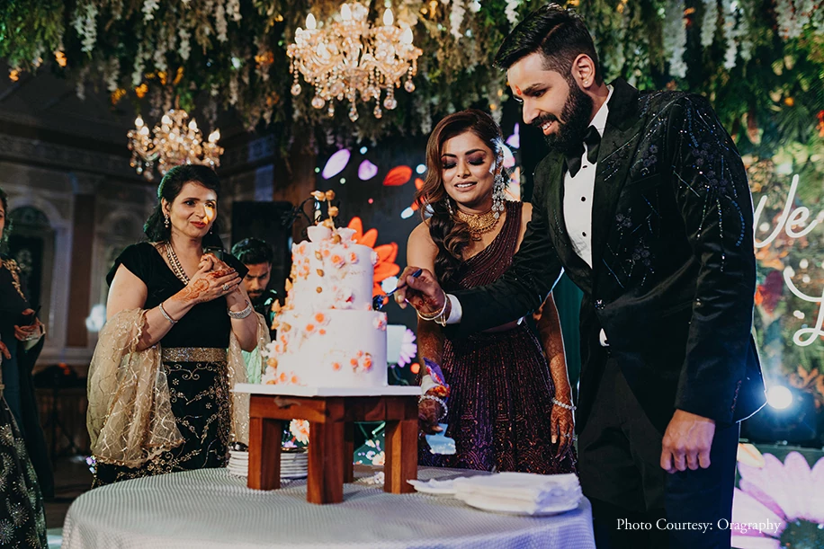 Cake cutting Ceremony for Sangeet