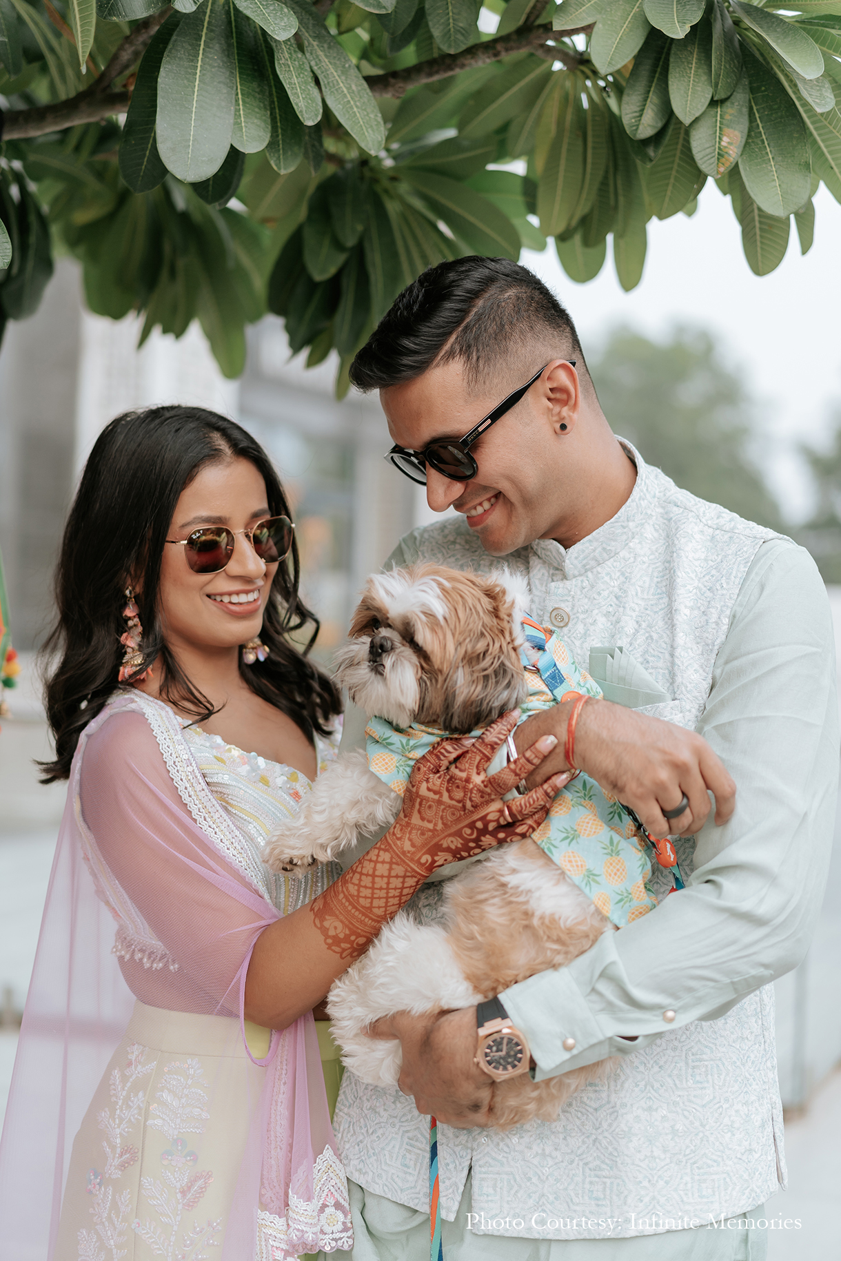 Deepankshi and Sahil, Karma Lakelands, Gurugram